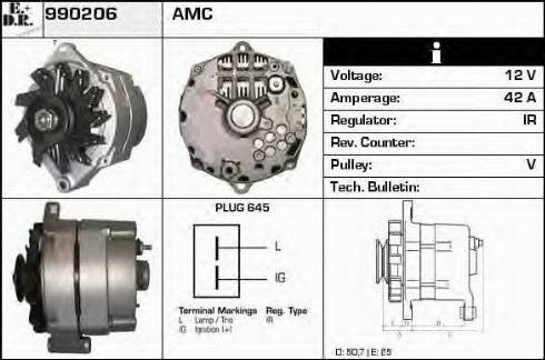 EDR 990206 - Генератор autospares.lv