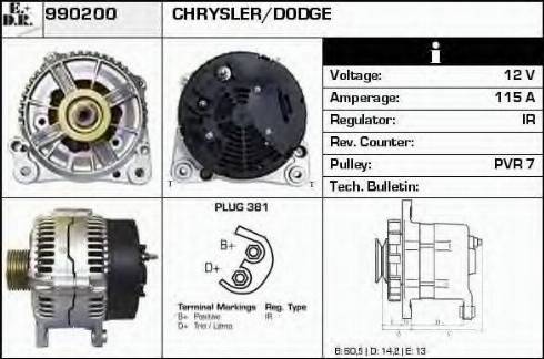 EDR 990200 - Генератор autospares.lv