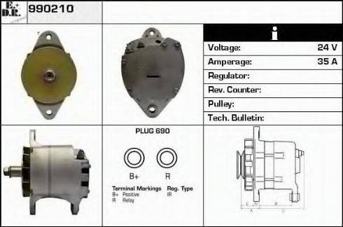 EDR 990210 - Генератор autospares.lv