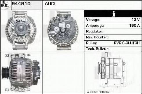 EDR 944910 - Генератор autospares.lv