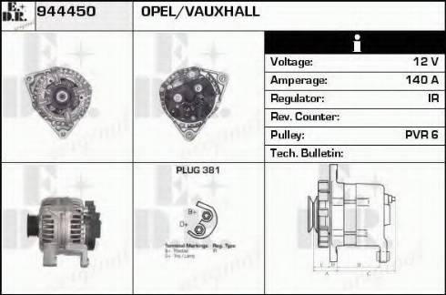 EDR 944450 - Генератор autospares.lv