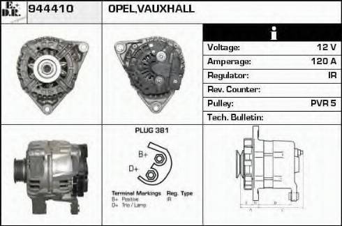 EDR 944410 - Генератор autospares.lv