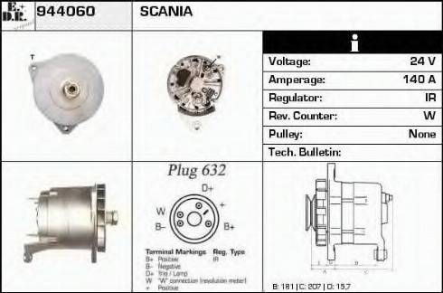 EDR 944060 - Генератор autospares.lv