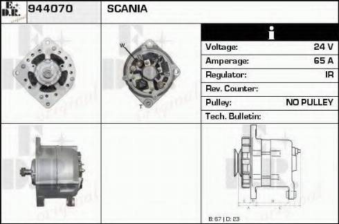 EDR 944070 - Генератор autospares.lv