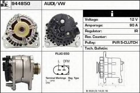 EDR 944850 - Генератор autospares.lv