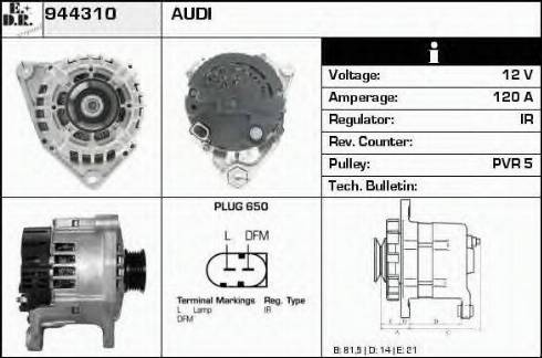 EDR 944310 - Генератор autospares.lv