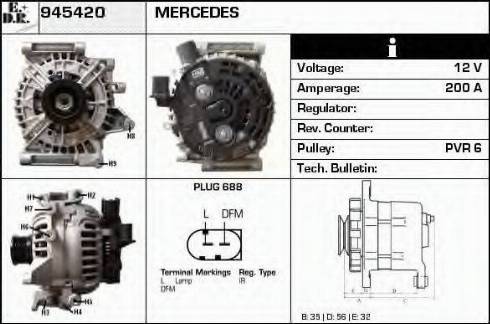 EDR 945420 - Генератор autospares.lv