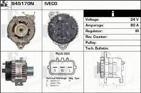 EDR 945170N - Генератор autospares.lv