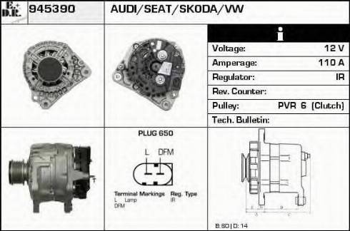 EDR 945390 - Генератор autospares.lv