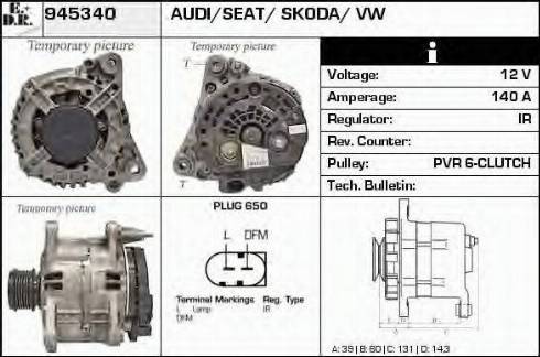 EDR 945340 - Генератор autospares.lv