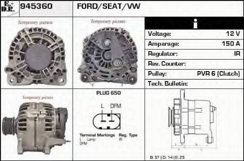 EDR 945360 - Генератор autospares.lv