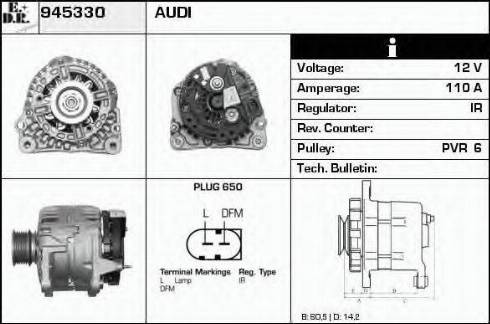 EDR 945330 - Генератор autospares.lv