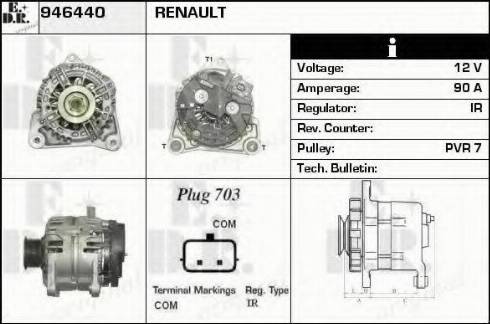 EDR 946440 - Генератор autospares.lv