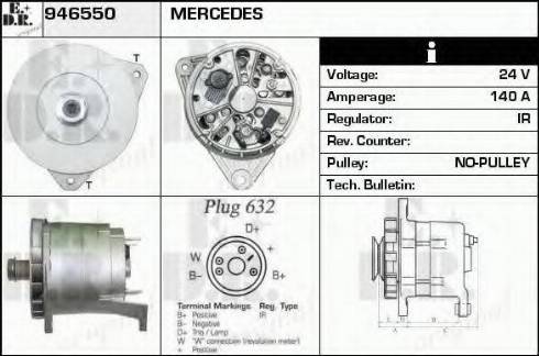 EDR 946550 - Генератор autospares.lv