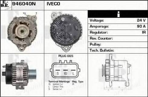 EDR 946040N - Генератор autospares.lv