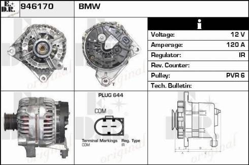 EDR 946170 - Генератор autospares.lv