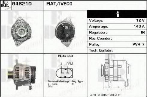 EDR 946210 - Генератор autospares.lv