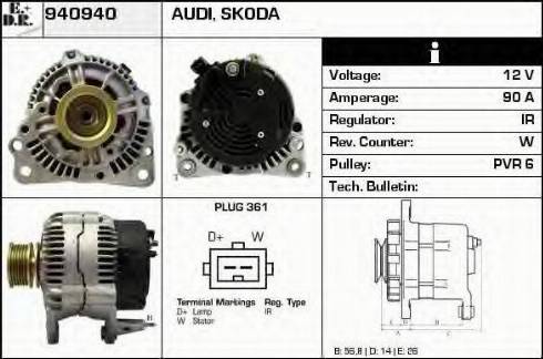 EDR 940940 - Генератор autospares.lv