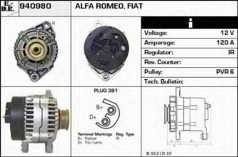 EDR 940980 - Генератор autospares.lv