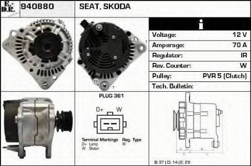 EDR 940880 - Генератор autospares.lv