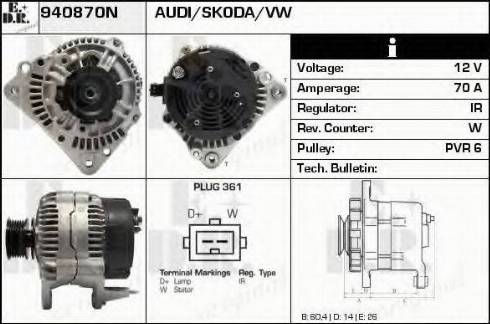 EDR 940870N - Генератор autospares.lv