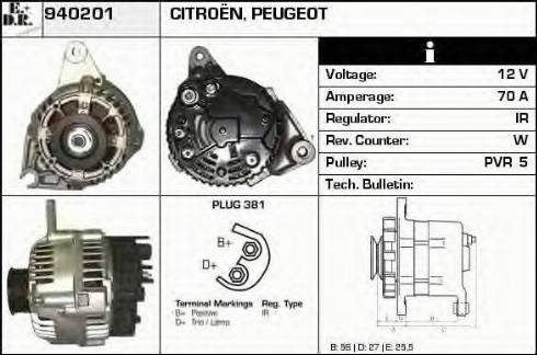 EDR 940201 - Генератор autospares.lv