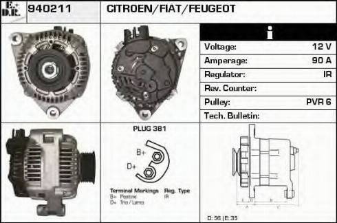 EDR 940211 - Генератор autospares.lv