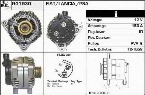 EDR 941930 - Генератор autospares.lv