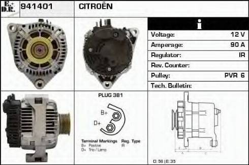 EDR 941401 - Генератор autospares.lv