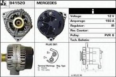 EDR 941520 - Генератор autospares.lv