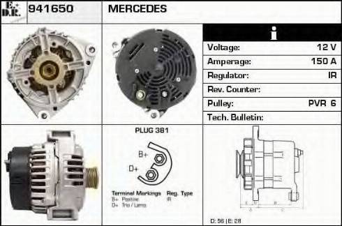 EDR 941650 - Генератор autospares.lv