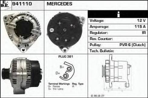 EDR 941110 - Генератор autospares.lv