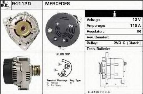 EDR 941120 - Генератор autospares.lv