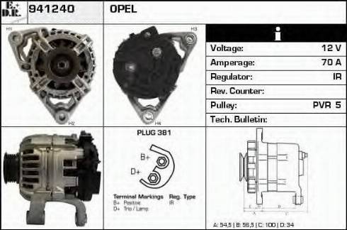 EDR 941240 - Генератор autospares.lv