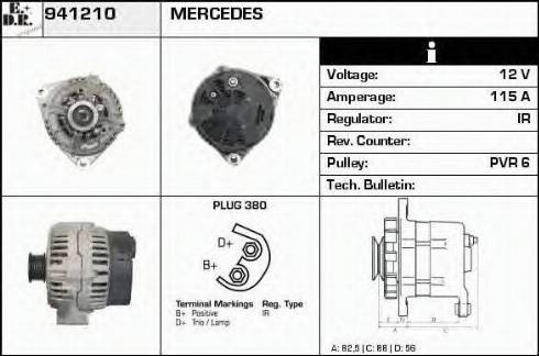 EDR 941210 - Генератор autospares.lv