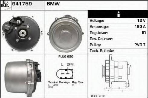 EDR 941750 - Генератор autospares.lv