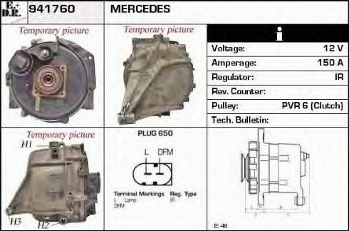 EDR 941760 - Генератор autospares.lv