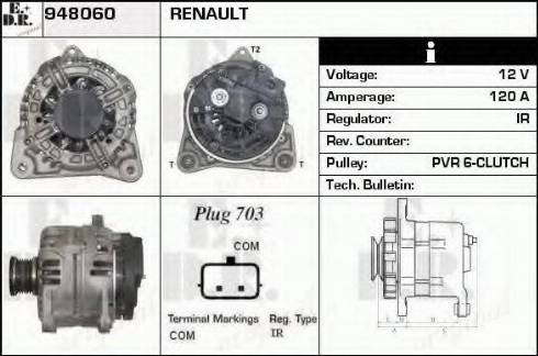 EDR 948060 - Генератор autospares.lv