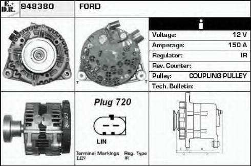 EDR 948380 - Генератор autospares.lv