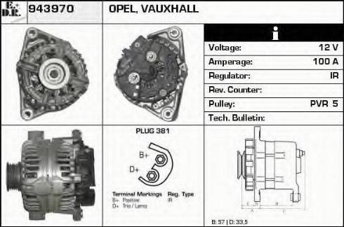 EDR 943970 - Генератор autospares.lv