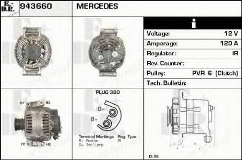 EDR 943660 - Генератор autospares.lv