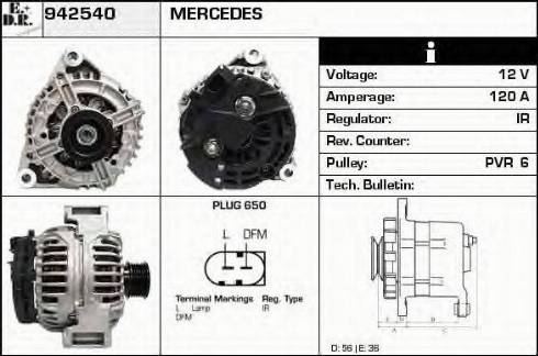 EDR 942540 - Генератор autospares.lv