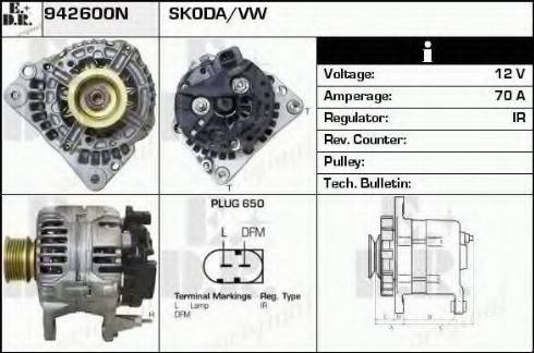 EDR 942600N - Генератор autospares.lv