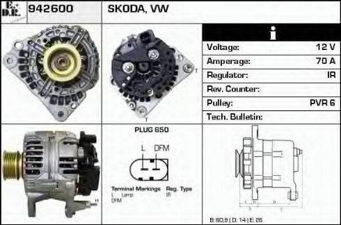 EDR 942600 - Генератор autospares.lv