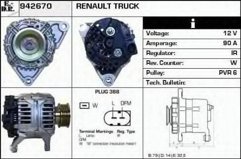 EDR 942670 - Генератор autospares.lv