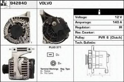 EDR 942840 - Генератор autospares.lv