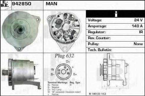 EDR 942850 - Генератор autospares.lv