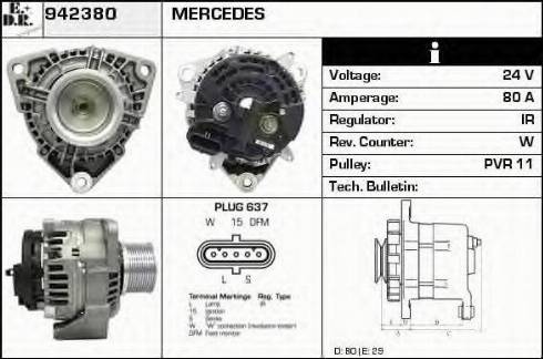 EDR 942380 - Генератор autospares.lv