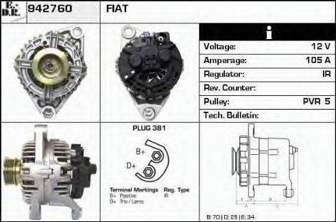 EDR 942760 - Генератор autospares.lv