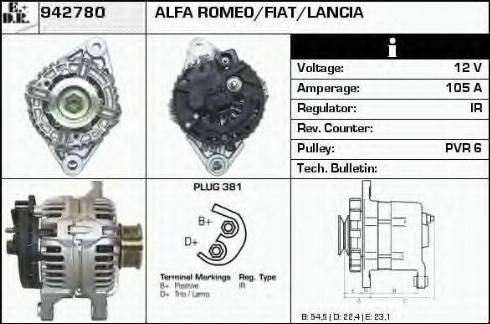 EDR 942780 - Генератор autospares.lv